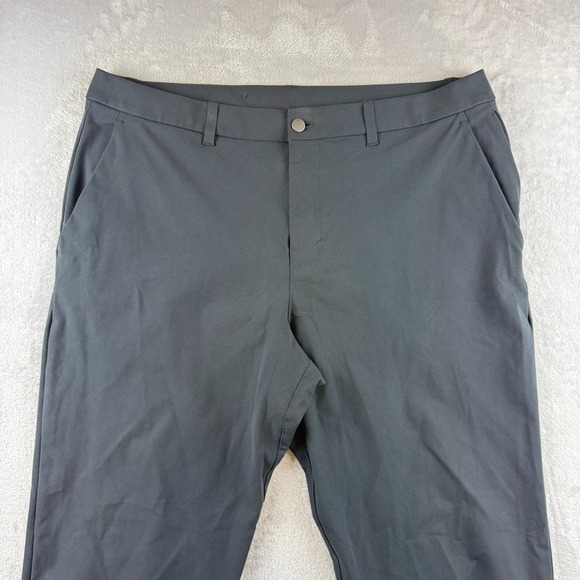 Lululemon ABC Pants Mens 38x30 Gray Commission Classic Golf Chino Performance - Picture 2 of 10